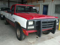 1991 DODGE D-150 1B7GE16Y4MS207259