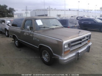 1988 DODGE RAMCHARGER AD-100 3B4GD12Y9JM824523