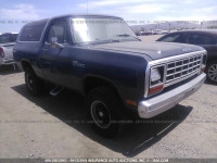 1985 DODGE RAMCHARGER AW-100 1B4GW12T9FS619863