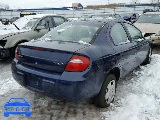 2004 DODGE NEON BASE 1B3ES26C14D638514 зображення 3