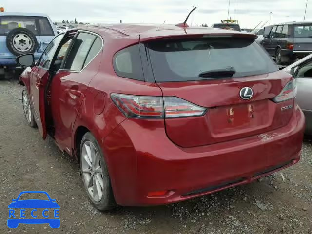 2013 LEXUS CT 200 JTHKD5BH4D2142552 image 2