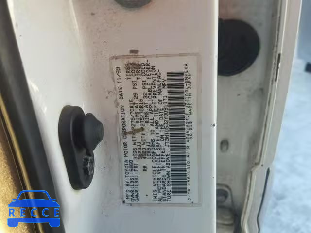 2000 TOYOTA LAND CRUIS JT3HT05J2Y0091171 image 9