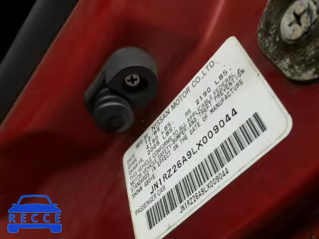 1990 NISSAN 300ZX 2+2 JN1RZ26A9LX009044 Bild 9