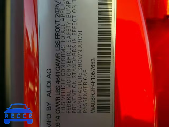 2015 AUDI S3 WAUBFGFF4F1057653 image 9