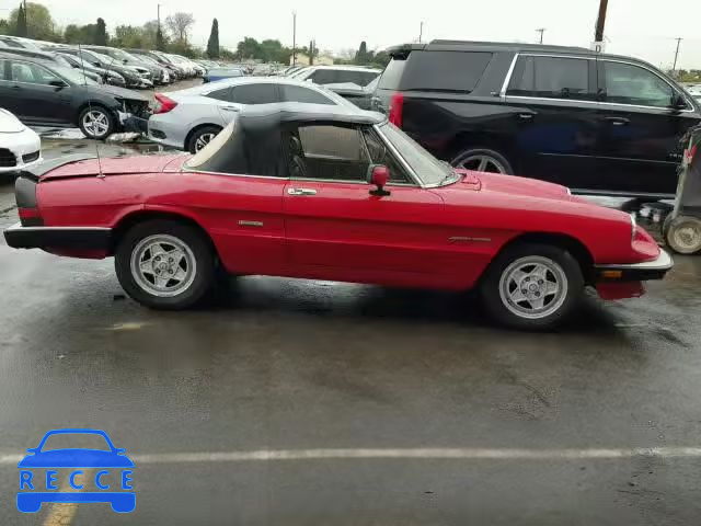 1987 ALFA ROMEO SPIDER VEL ZARBA5589H1048769 зображення 8