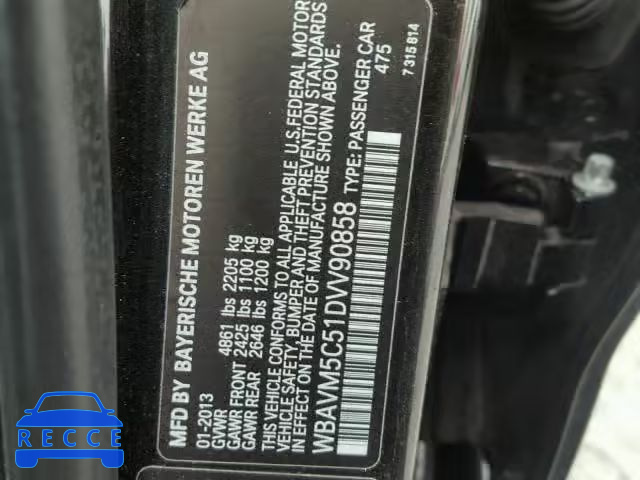 2013 BMW X1 XDRIVE3 WBAVM5C51DVV90858 зображення 9