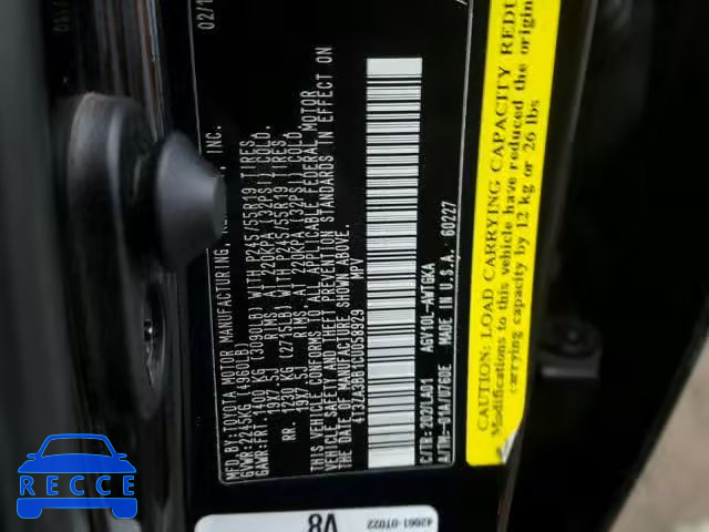 2012 TOYOTA VENZA LE 4T3ZA3BB1CU058929 image 9