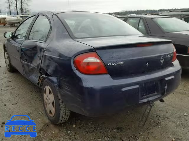 2005 DODGE NEON BASE 1B3ES26C55D109519 image 2