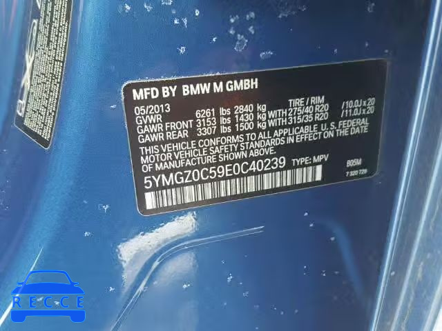 2014 BMW X6 M 5YMGZ0C59E0C40238 Bild 9