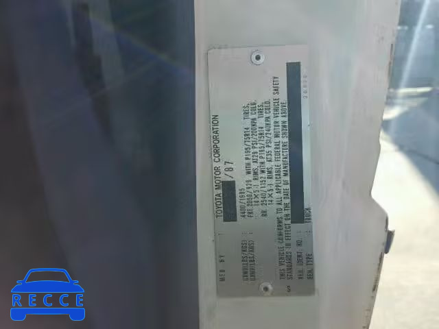 1988 TOYOTA PICKUP 1/2 JT4RN50R7J5122685 image 9
