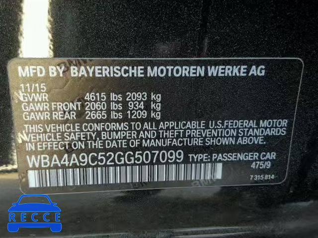 2016 BMW 428 I WBA4A9C52GG507099 зображення 9