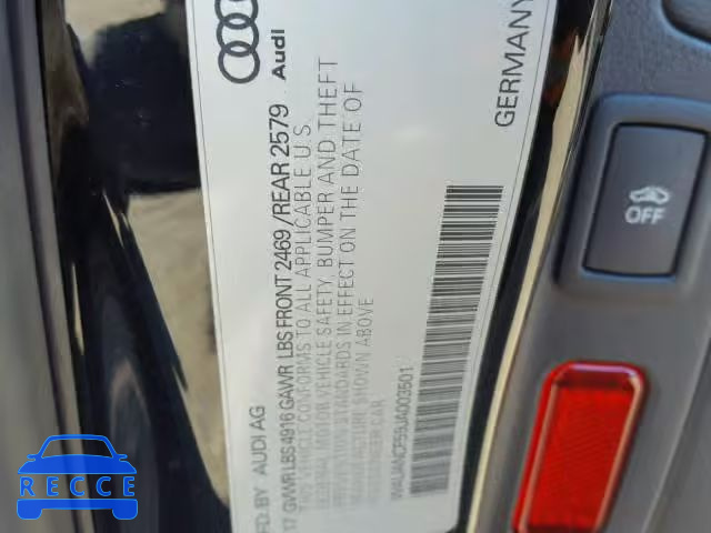 2018 AUDI A5 PREMIUM WAUANCF59JA003501 image 9