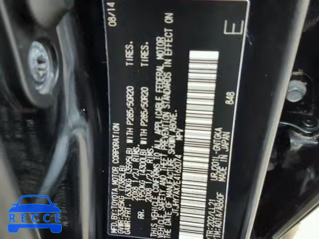 2014 LEXUS LX 570 JTJHY7AX7E4162074 image 9