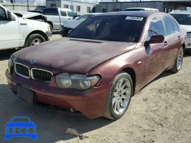 2002 BMW 745 I WBAGL63482DP55297 Bild 1