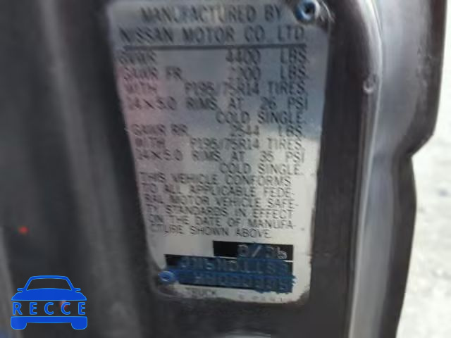 1987 NISSAN D21 SHORT JN6ND11S3HW000886 image 9