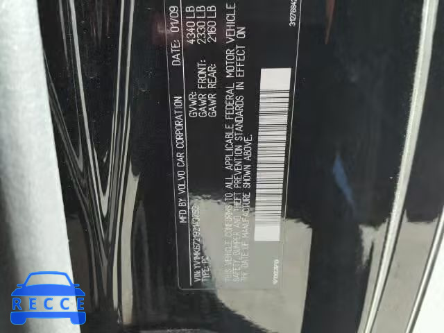 2009 VOLVO C30 YV1MK672192143752 image 9