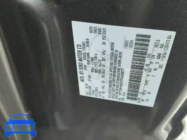 2007 FORD RANGER SUP 1FTYR15E57PA20877 image 9