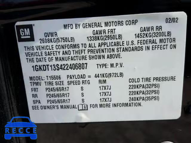 2008 SAAB 9-7X 4.2I 5S3ET13S482800780 Bild 9