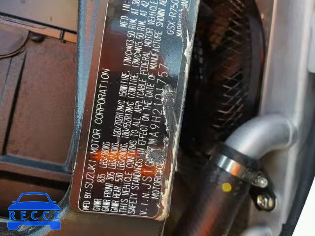 2017 SUZUKI GSX-R750 JS1GR7MA9H2101757 image 9