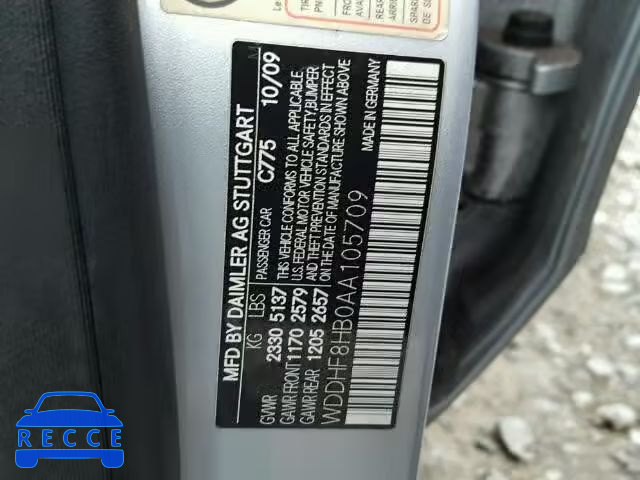2010 MERCEDES-BENZ E 350 4MAT WDDHF8HB0AA105709 image 9