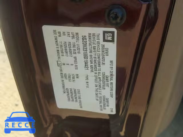 2006 SATURN RELAY 3 5GZDV23106D194421 Bild 9