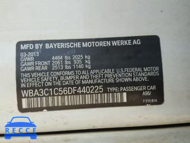2013 BMW 328 I SULE WBA3C1C56DF440225 image 9