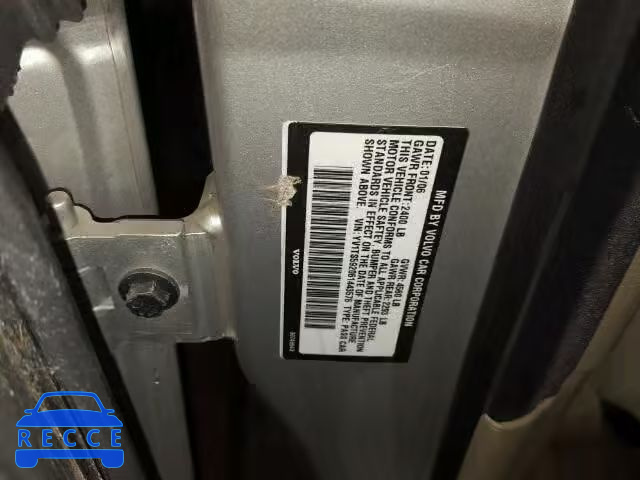 2006 VOLVO S80 YV1TS592061443576 image 9