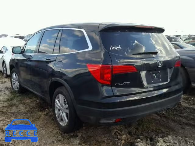 2016 HONDA PILOT LX 5FNYF5H18GB050037 image 2