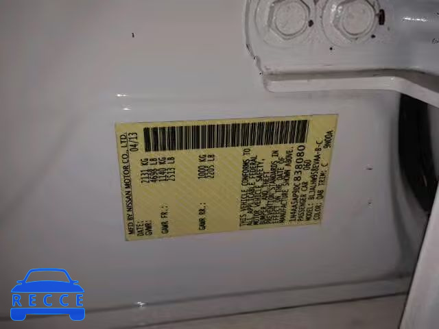 2013 NISSAN MAXIMA S 1N4AA5AP9DC838080 image 9