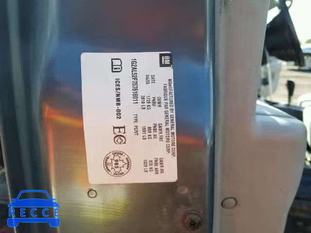 2005 PONTIAC PURSUIT 1G2AL52F757618011 image 9