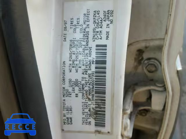 1998 TOYOTA 4RUNNER LI JT3HN87R8W9007391 image 9