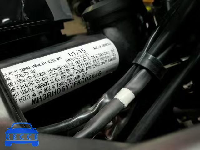 2015 YAMAHA YZFR3 MH3RH06Y7FK002646 image 19