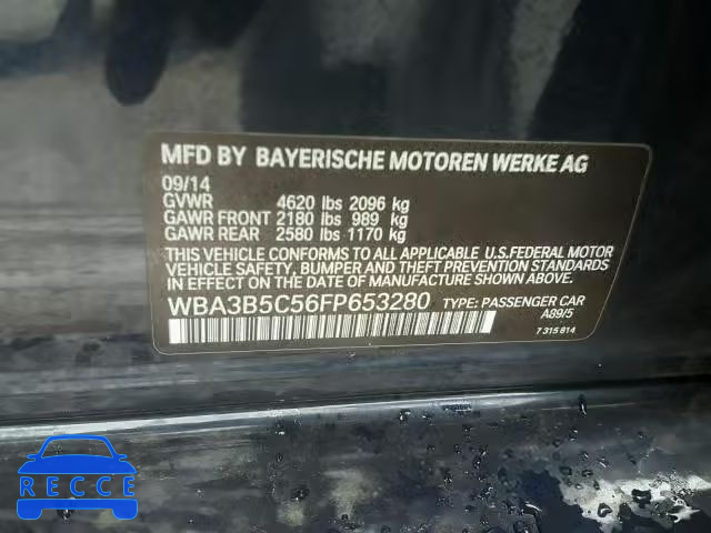 2015 BMW 328 XI SUL WBA3B5C56FP653280 зображення 9