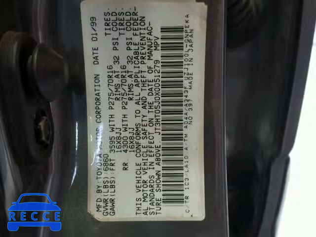 1999 TOYOTA LAND CRUIS JT3HT05J0X0051279 image 9