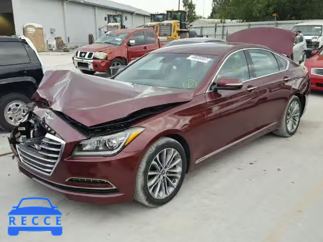 2017 GENESIS G80 BASE KMHGN4JE9HU166843 зображення 1