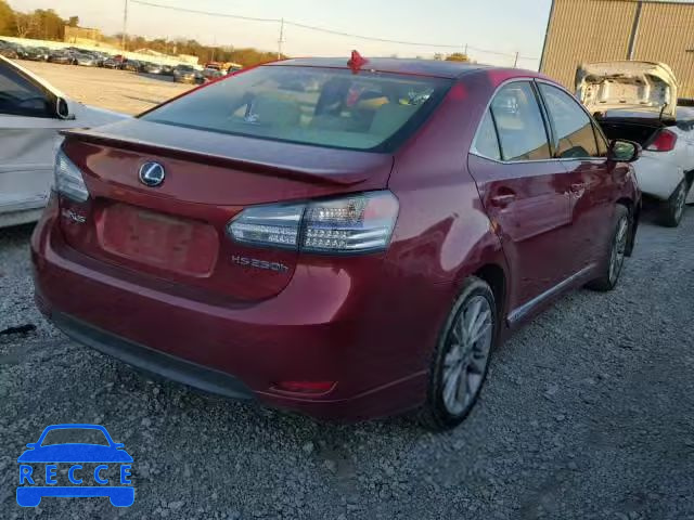 2010 LEXUS HS 250H JTHBB1BA9A2013865 Bild 3
