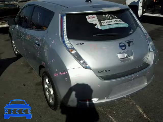 2011 NISSAN LEAF SV JN1AZ0CP2BT004266 зображення 2