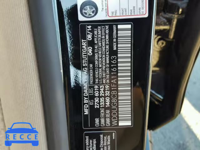 2015 MERCEDES-BENZ S 550 WDDUG8CB1FA116163 image 9