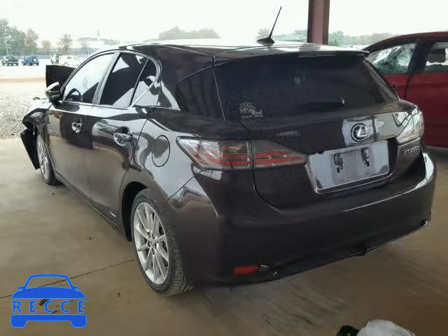 2012 LEXUS CT 200 JTHKD5BH8C2101582 зображення 2