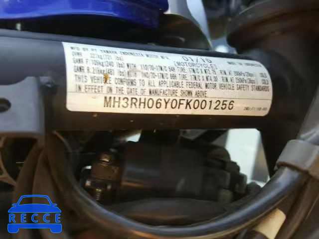 2015 YAMAHA YZFR3 MH3RH06Y0FK001256 image 9