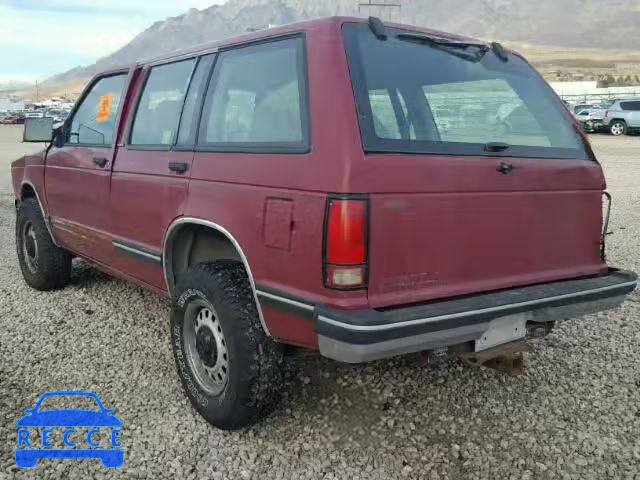 1993 CHEVROLET BLAZER S10 1GNDT13W8P2186441 image 2