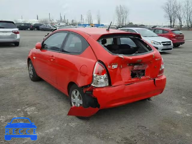 2007 HYUNDAI ACCENT BAS KMHCN35C77U008789 image 2