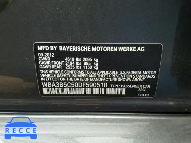 2013 BMW 328 XI SUL WBA3B5C50DF590518 image 9