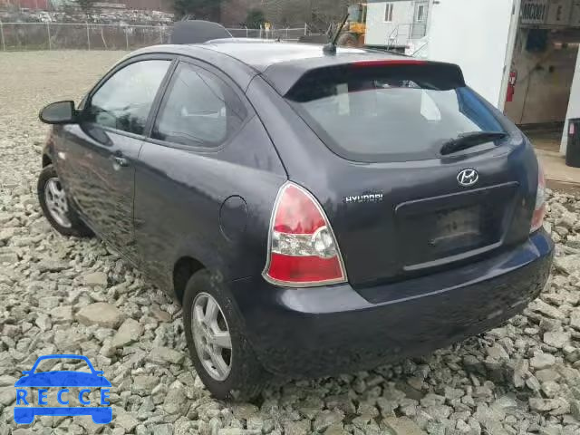 2007 HYUNDAI ACCENT BAS KMHCN35C17U021019 зображення 2