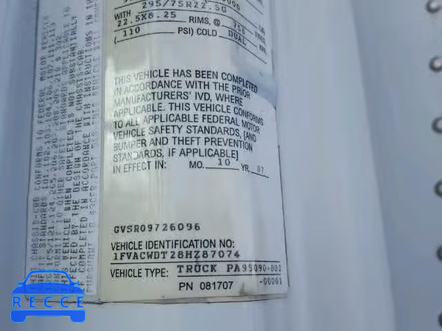2008 FREIGHTLINER M2 106 MED 1FVACWDT28HZ87074 image 9