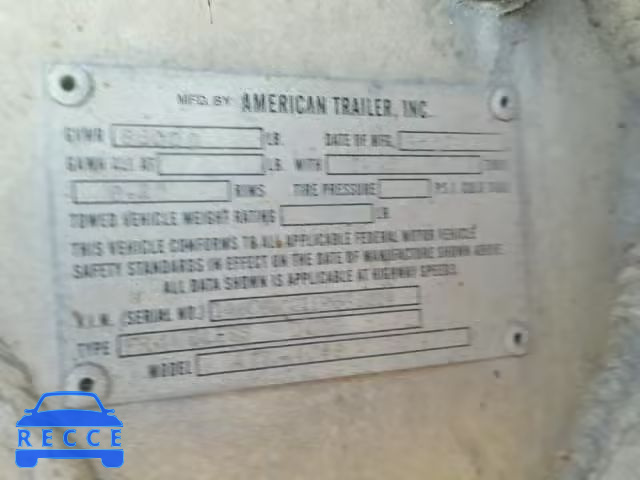 2001 AMERICAN MOTORS TRAILER 1A9DF40211R368214 image 9