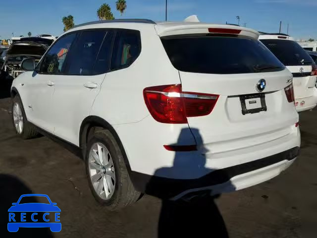 2017 BMW X3 SDRIVE2 5UXWZ7C33H0V92387 зображення 2
