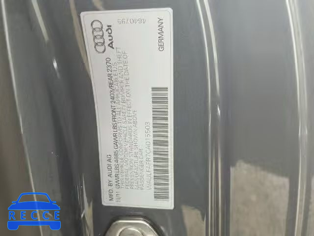 2012 AUDI A5 PREMIUM WAULFAFR7CA015503 image 9