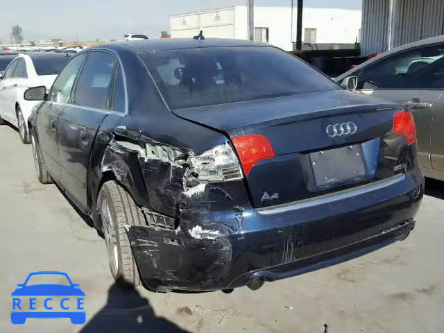 2008 AUDI A4 2.0T WAUAF78EX8A007858 image 2