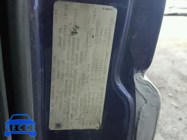 1995 CHEVROLET S TRUCK S1 1GCCS1449S8139560 image 9